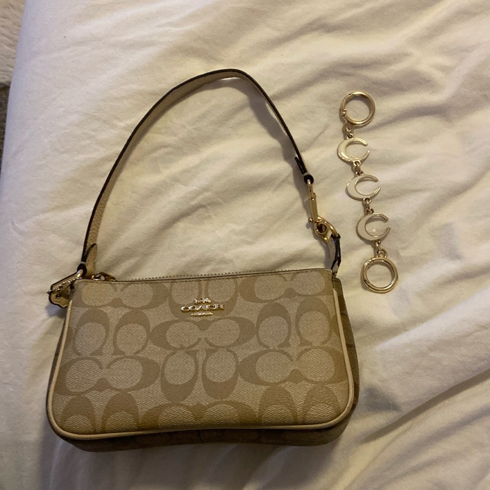 Beige nolita coach bag